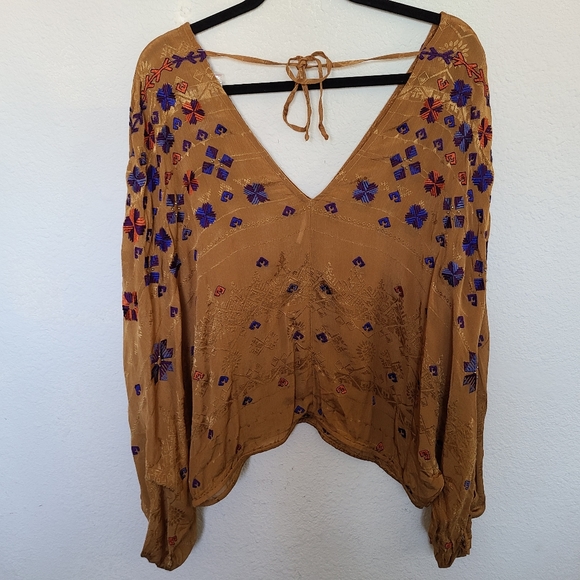SOLD Free People Music In Time Embellished Sleeve - Picture 4 of 15